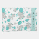 Recherche de éléphants mignons cuisine linges Monogramme