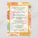 Recherche de rouge orange mariage invitations Floral