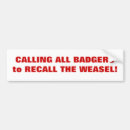 Recherche de blaireau voiture autocollants Le wisconsin