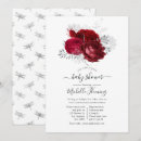 Recherche de rouge argent invitations Aquarelle