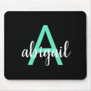 Recherche de turquoise moderne tapis souris Noir