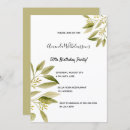 Recherche de olive green anniversaire invitations Botanique