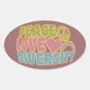 Recherche de peace love autocollants Coloré
