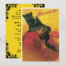 Recherche de chat noir vintage halloween invitations Chats