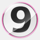 Recherche de numéro 9 autocollants 9e