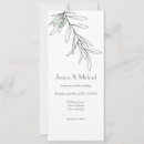 Recherche de feuille vert 10x23 invitations Moderne