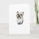 Recherche de westies mignons vœux cartes Aquarelle