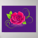 Recherche de fleur simple posters Vert