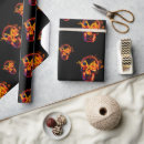 Recherche de halloween crâne papier cadeau Rétro