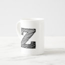 Recherche de monogramme z tasses Noir et blanc