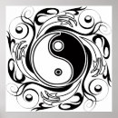 Zoek naar yin yang symbool posters Zwart wit