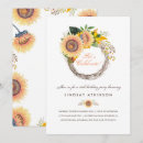 Recherche de sunflower anniversaire invitations Élégant