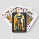 Zoek naar gekleurd speelkaarten Kat