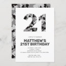 Recherche de gris anniversaire invitations Minimaliste