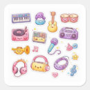 Recherche de feuille musique autocollants Notes de musique