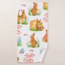 Recherche de oeufs de pâques bain serviettes Aquarelle