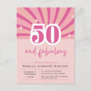 Recherche de pink 50th anniversaire invitations Élégant