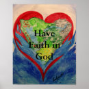 Zoek naar vertrouwen in god posters Jezus