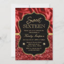 Recherche de satin invitations Rouge