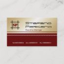 Recherche de modèle masculin cartes visite Monogramme