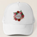 Recherche de modèle floral casquettes Pour elle