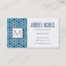 Recherche de arabesque bleu cartes visite Décoratif
