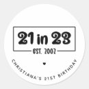Zoek naar 21 jaar oud stickers Eenentwintig