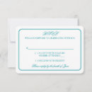 Recherche de turquoise et blanc invitations Simple