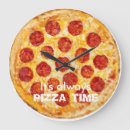 Zoek naar pepperoni pizza klokken Voedsel