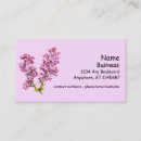 Recherche de lilas cartes visite Lavande