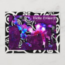 Recherche de peinture rose cartes postales Noir