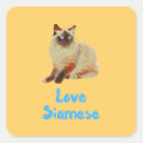 Recherche de siamois autocollants Félin