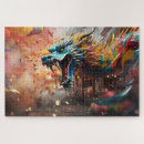 Recherche de symbole chinois puzzles Dragon