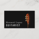 Recherche de guitare cartes visite Guitariste