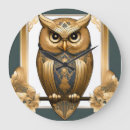 Recherche de art de hibou horloges Élégant