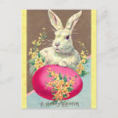 Recherche de oeuf de lapin de pâques cartes postales Floral