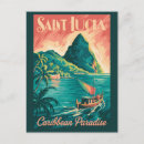 Zoek naar lucia briefkaarten Vlag van saint lucia