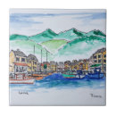 Recherche de dessin de paysage carreaux Aquarelle