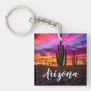 Recherche de saguaro porteclés Coucher de soleil