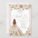 Recherche de blush 16ans anniversaire invitations Élégant