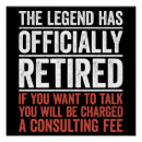 Recherche de humour de retraite posters Vintage