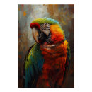 Recherche de peinture de perroquet posters Huile