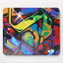 Recherche de graffiti coloré tapis souris Rétro