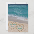 Recherche de plage coeur invitations Rivage