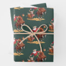 Recherche de cheval de noël papier cadeau Hiver