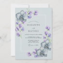 Recherche de bleu orchidée invitations Aquarelle