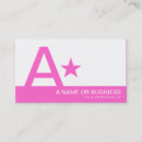 Recherche de étoile rose cartes visite Élégant
