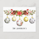 Recherche de pomme de pin cartes postales Aquarelle