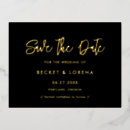 Recherche de or et noir invitations Minimaliste moderne