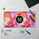 Recherche de peinture rose tapis souris Monogramme